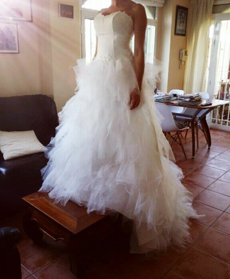 vestido novia talla 38 nana couture 2016 - celebra tu boda